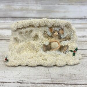 Charming Tails Figurine ~ Maxine Making‎ Snow Angels ~ Fitz and Floyd